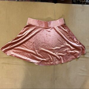 Forever 21 Blush Velvet Skirt